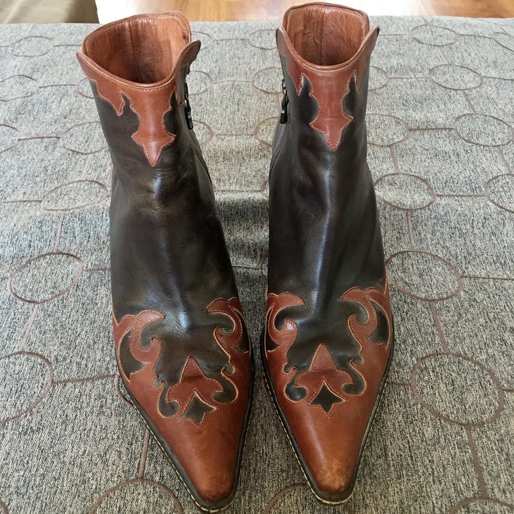 Donald J. Pliner Western Couture ankle boots